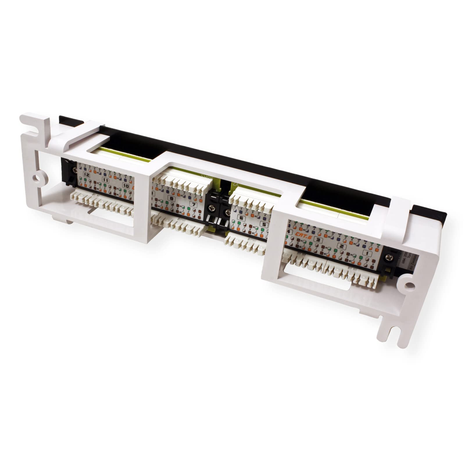 TRENDnet TC-P12C6V vertical installation for space-efficient layouts.