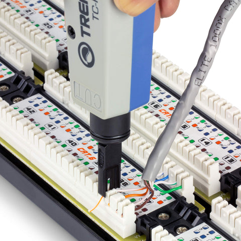 TRENDnet TC-PDT blade storage with twist-lock to prevent blade loss.