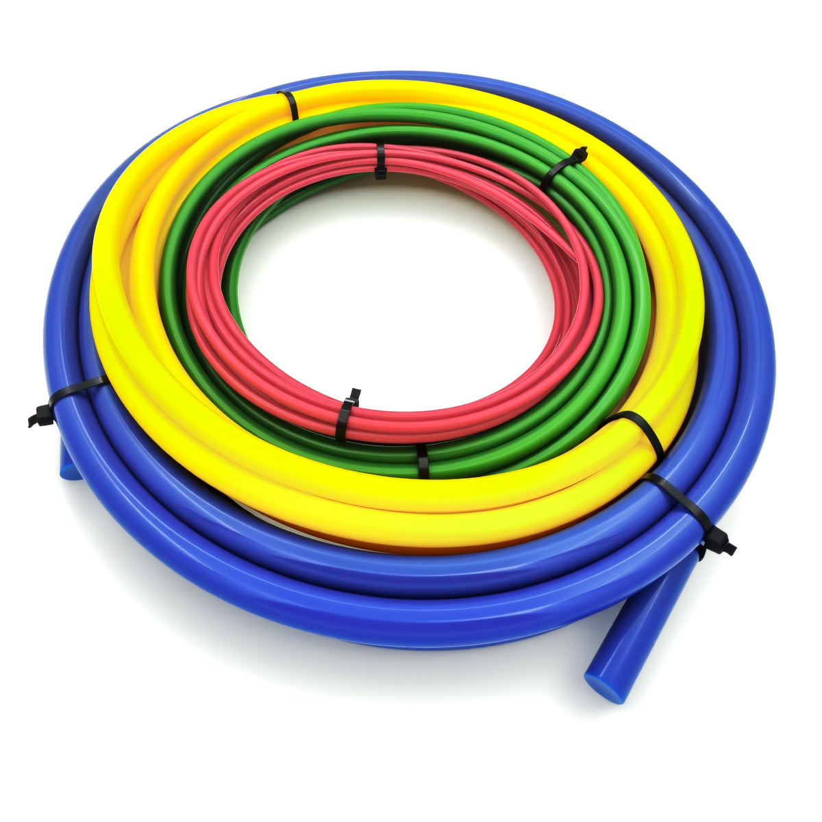 TrenHivSto 1/4 inch red strip for precise bends and color-coded identification.