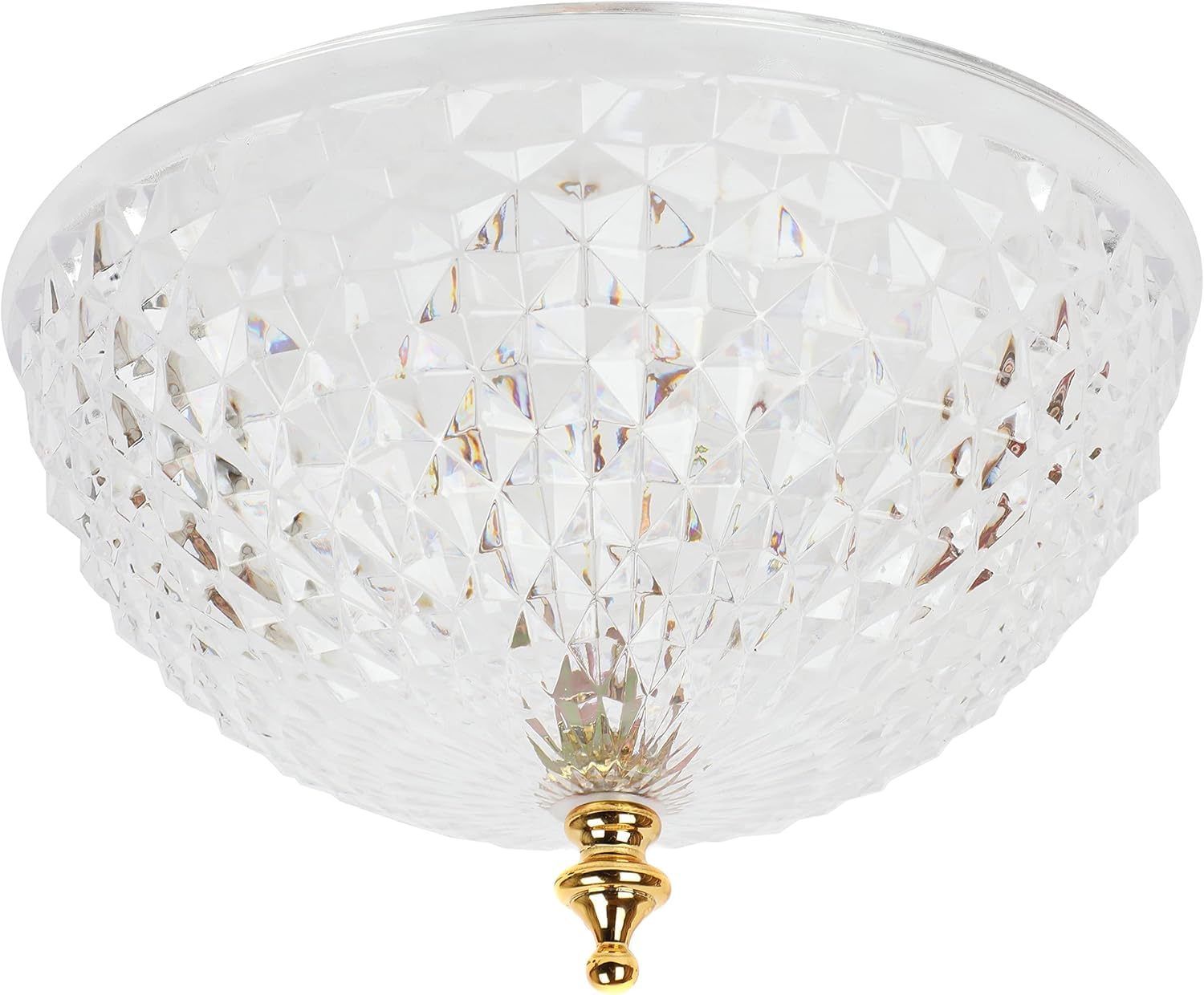Trenton Gifts elegant clip-on light cover in clear acrylic adding brightness to a room