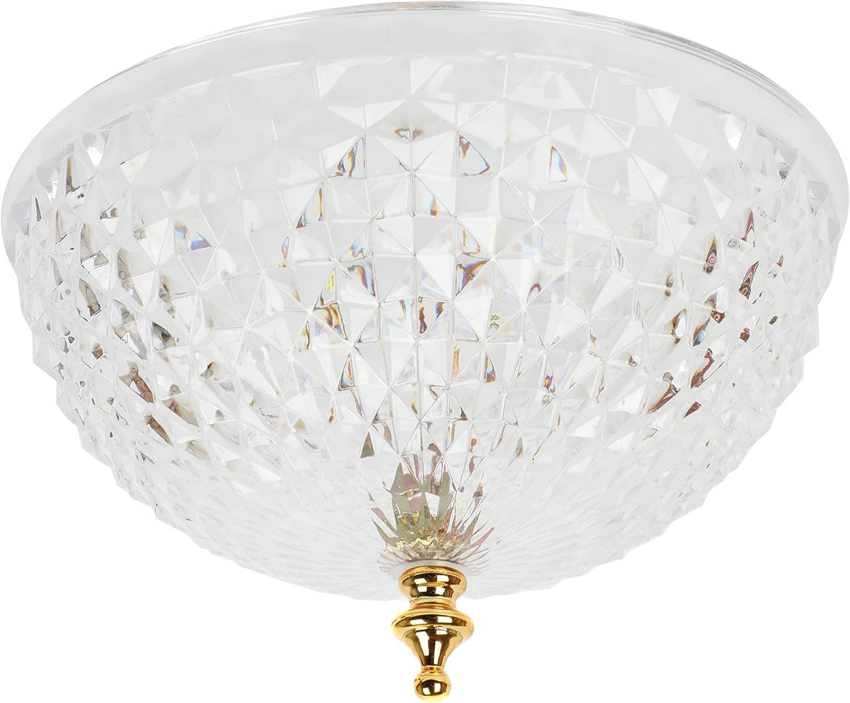 Trenton Gifts elegant clip-on light cover in clear acrylic adding brightness to a room
