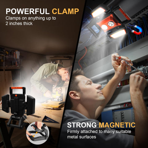 Tresda 360-degree rotation main light for precise angle control during repairs.