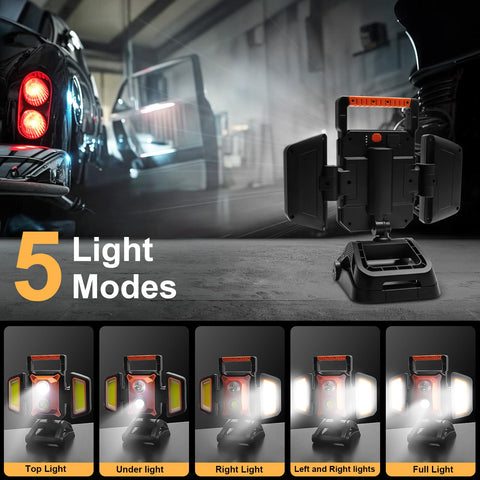 Tresda clamp, hook and tripod mount options for versatile setup.
