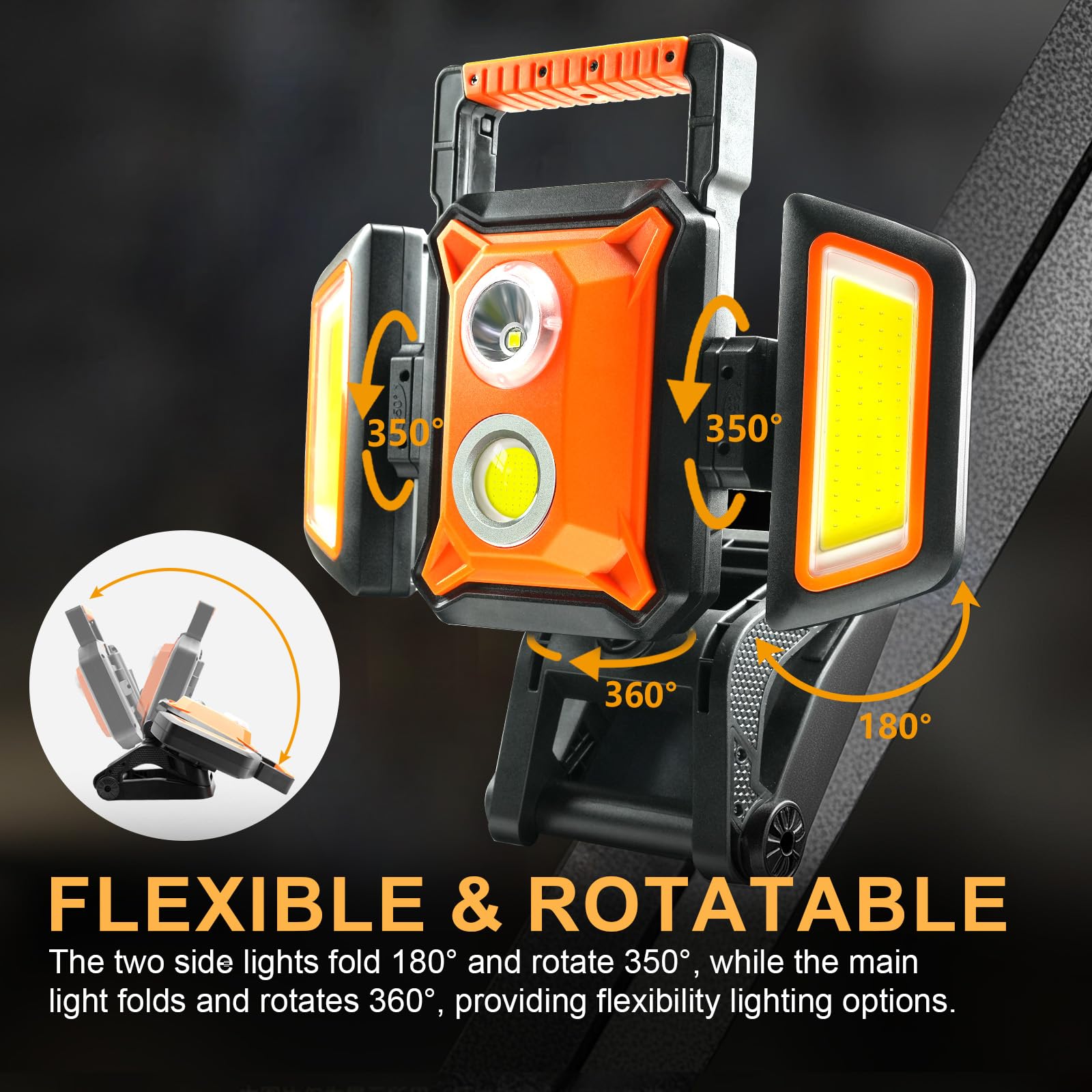 Tresda IP65 waterproof LED work light for tough weather conditions.