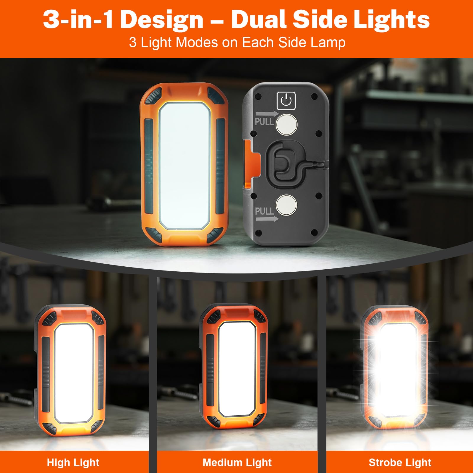 Tresda IP65 rating ensures durability against rain and dust.