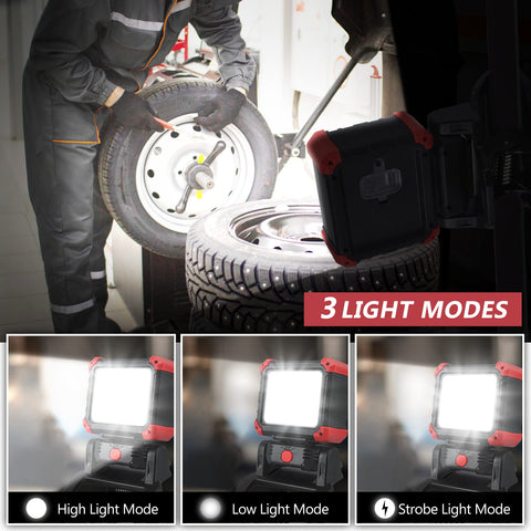 Tresda light offers 180-degree adjustment for precise forward and backward beam placement