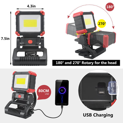 Tresda 270-degree swivel lets you illuminate from any angle