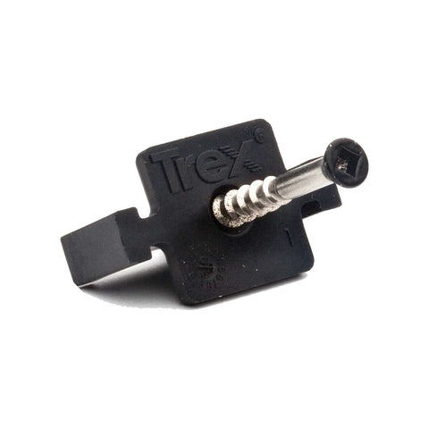 TREX Hideaway fastener clip installed on Trex decking delivering a clean surface