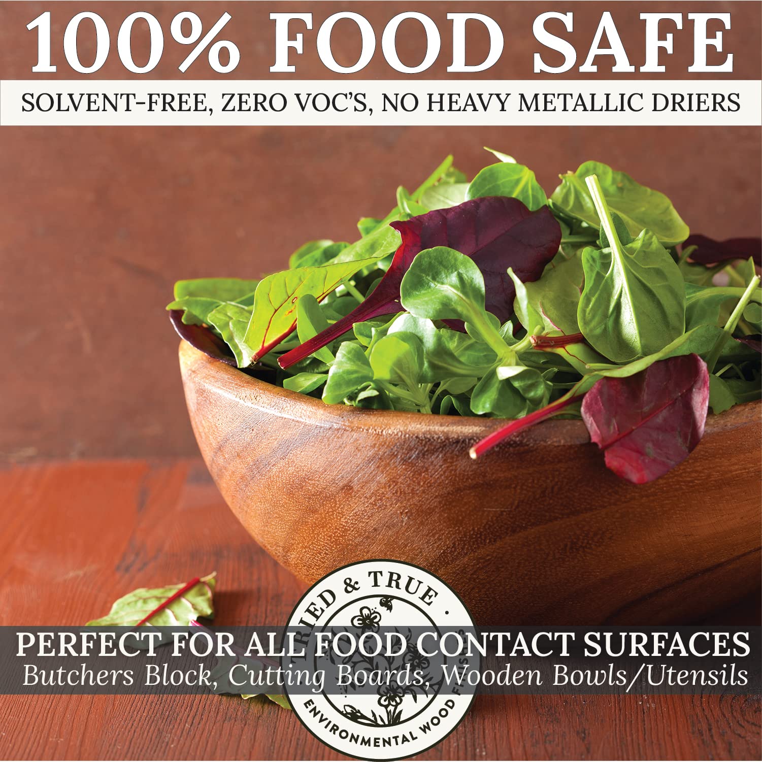 Cutting boards and kitchen surfaces treated with Tried & True Original Wood Finish.