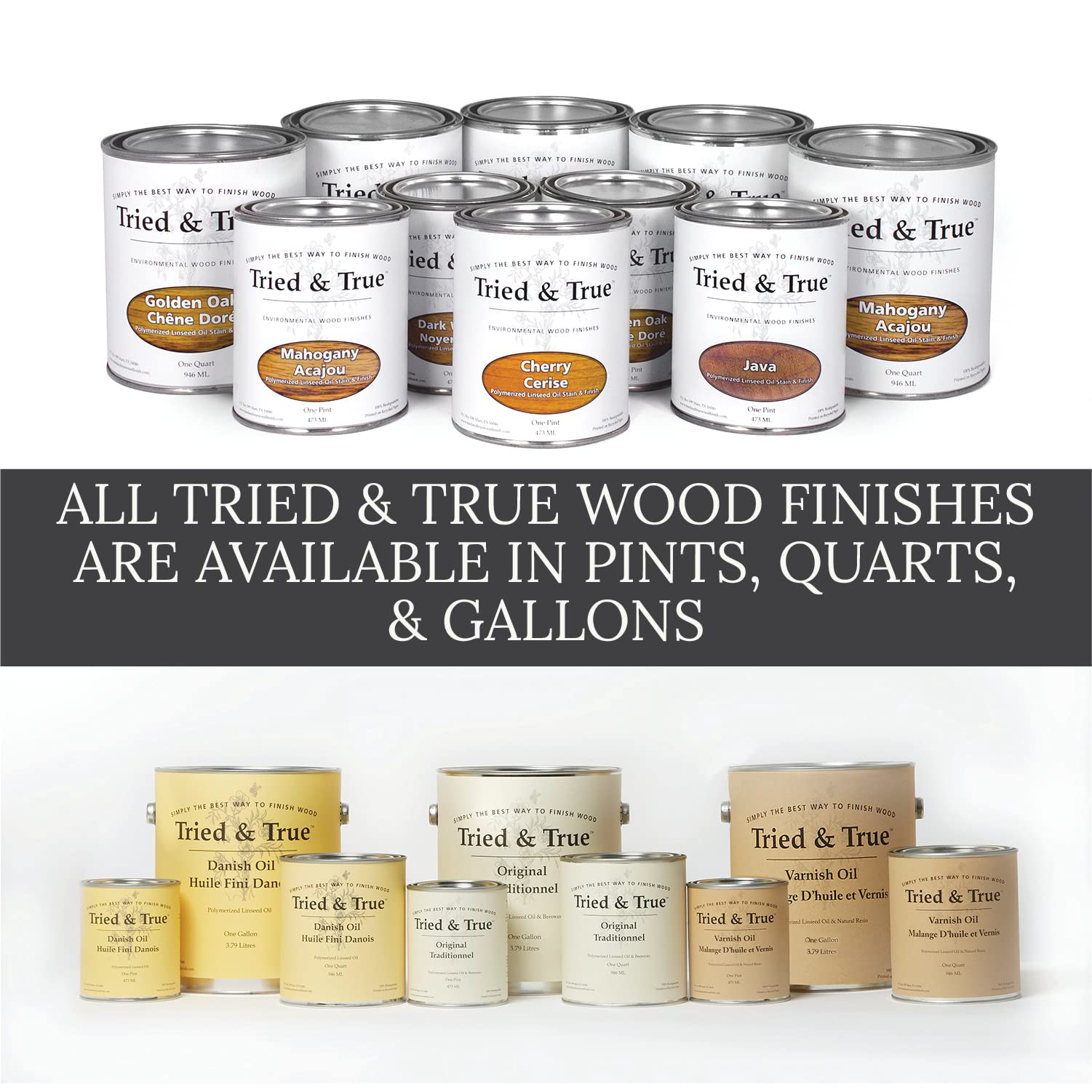 Toy-safe wood finish from Tried & True Original Wood Finish for child-friendly projects.