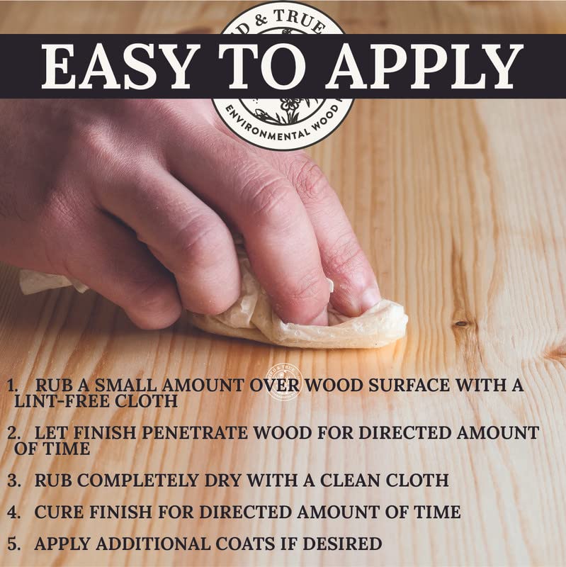 Tried and True varnish oil durability demo on furniture edge
