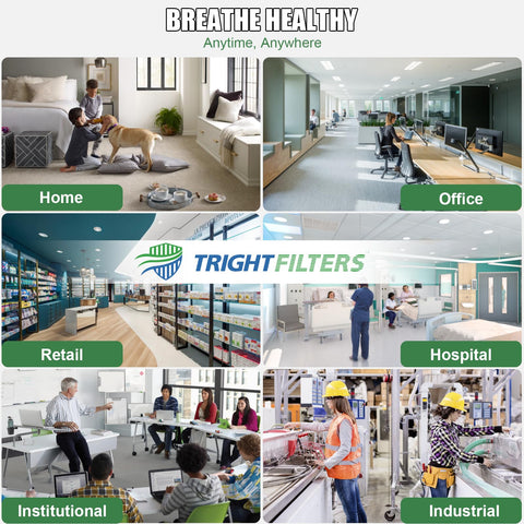 TRIGHTFILTERS 14x25x1 quiet operation during use reduces noise