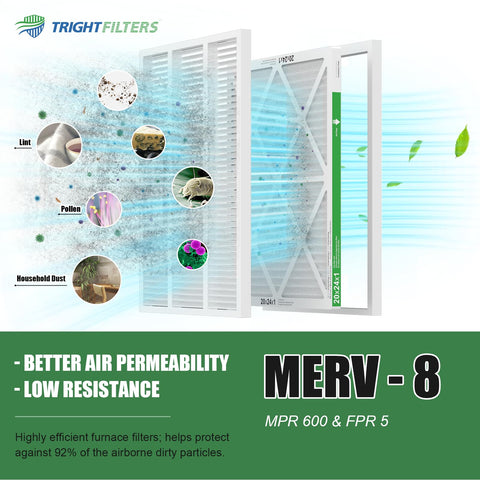 TRIGHTFILTERS durable cardboard structure supports stable fit and long life