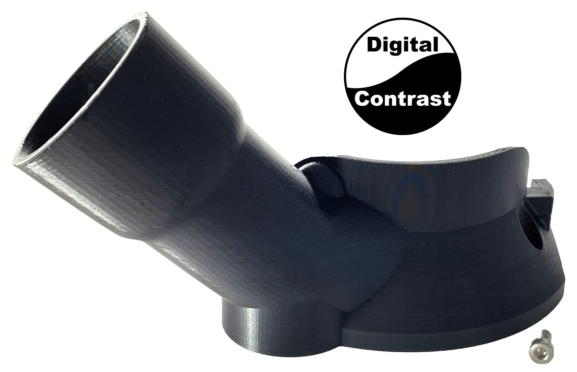 Trim Router Hose Adapter on DWP611 with 36mm hose for flexible use.