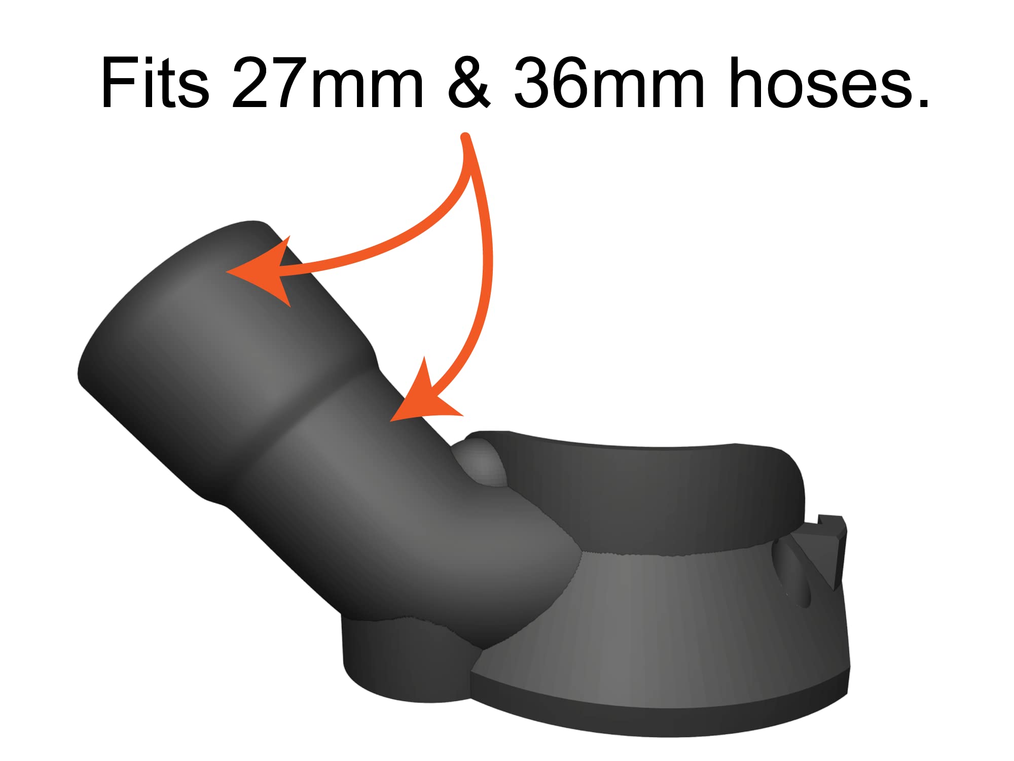 Trim Router Hose Adapter with Festool 27mm hose for versatile compatibility.