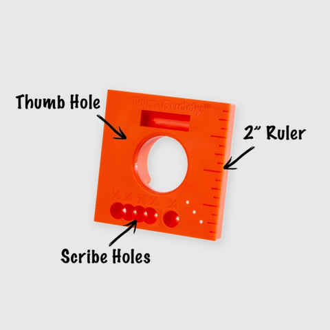 Trim Buddy built-in ruler aiding quick measurements and layout.