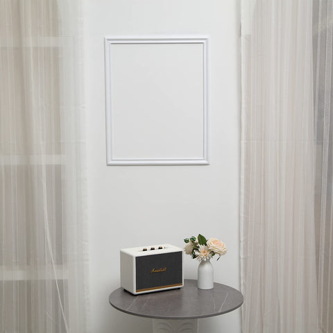 Trimold durable PVC withstands moisture and wear for long-lasting decor.