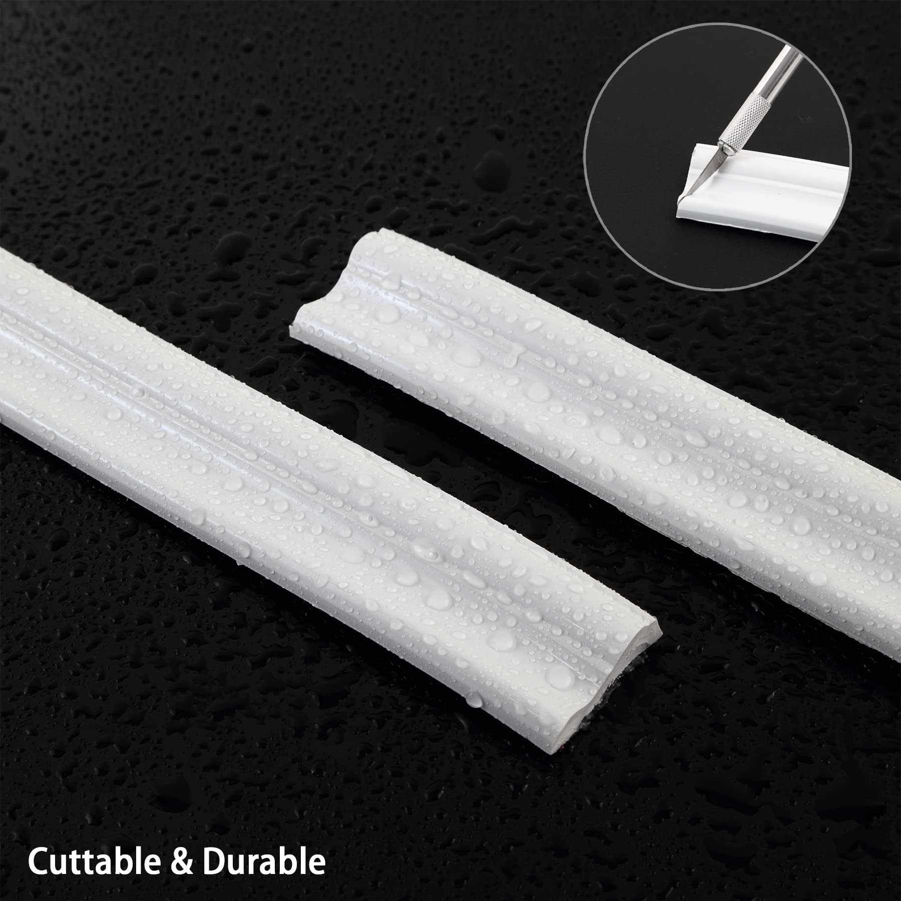 Trimold waterproof and easy to clean PVC trim in high-traffic areas.