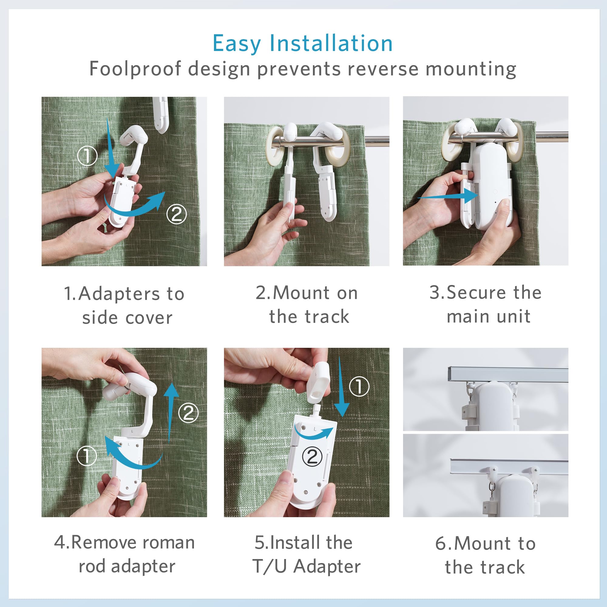 Tripvyantic tool-free installation with anti-error connectors.