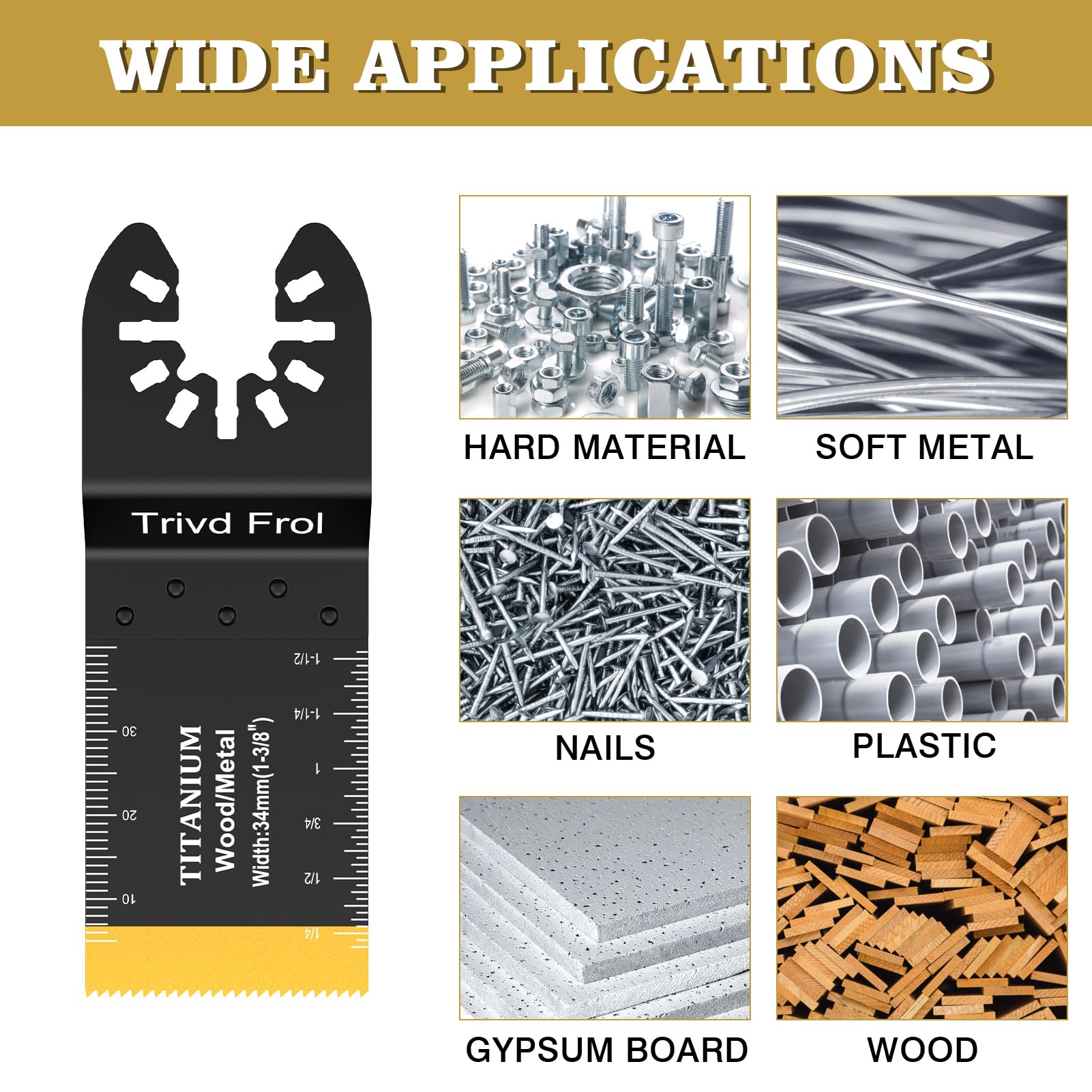 Trivd Frol blades shown in a professional workshop setup.