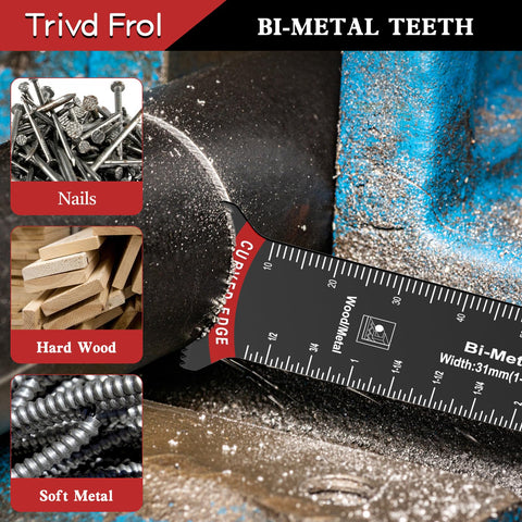 Trivd Frol durable blades for deep cuts with strong power transfer.