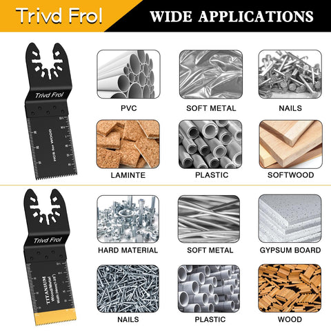 Trivd Frol quick-release blades for most oscillating tools