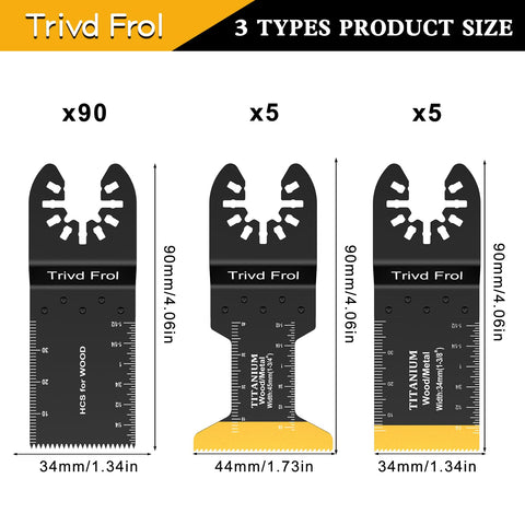Trivd Frol titanium-coated blade for tougher materials