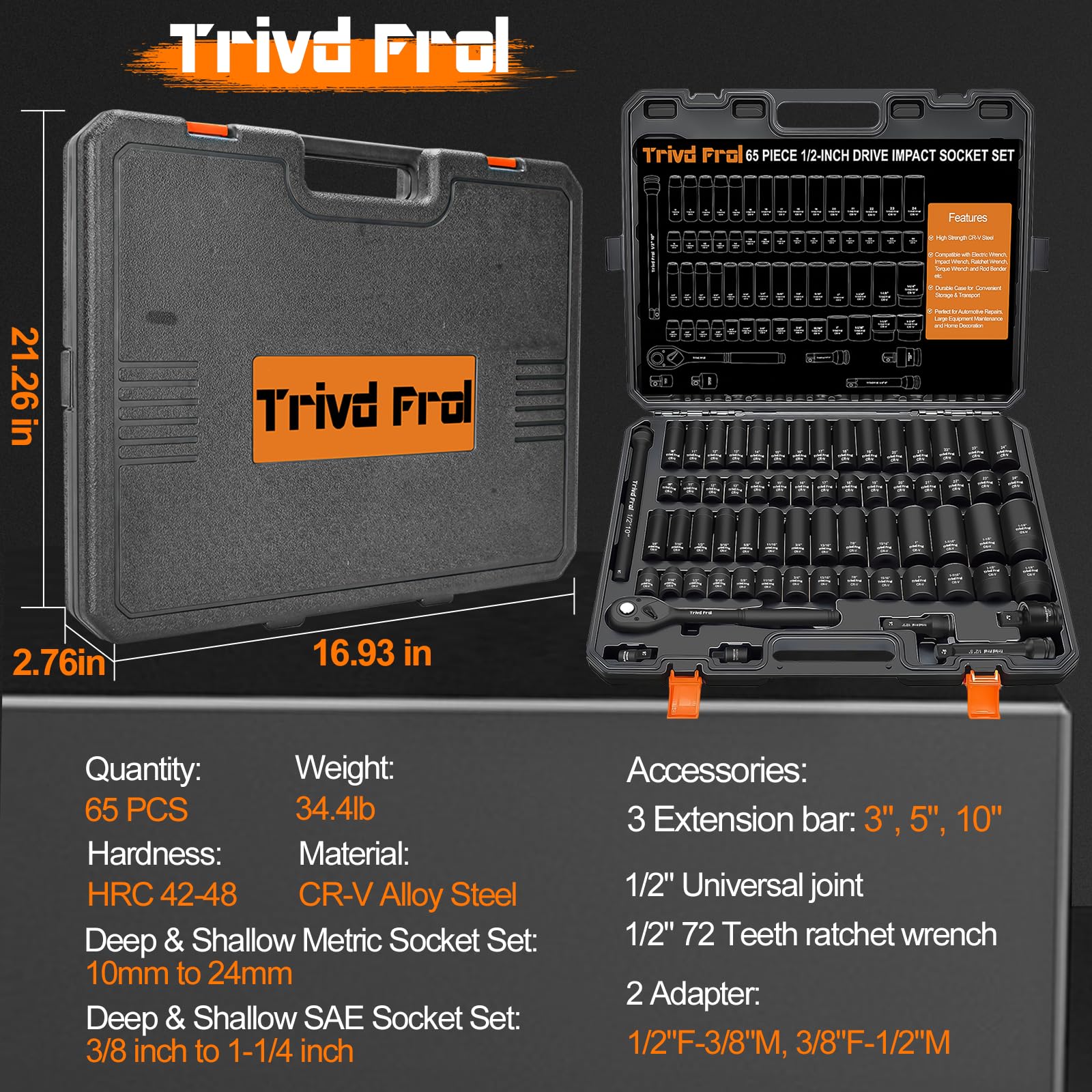 Trivd Frol organized toolbox keeps sockets secure and portable