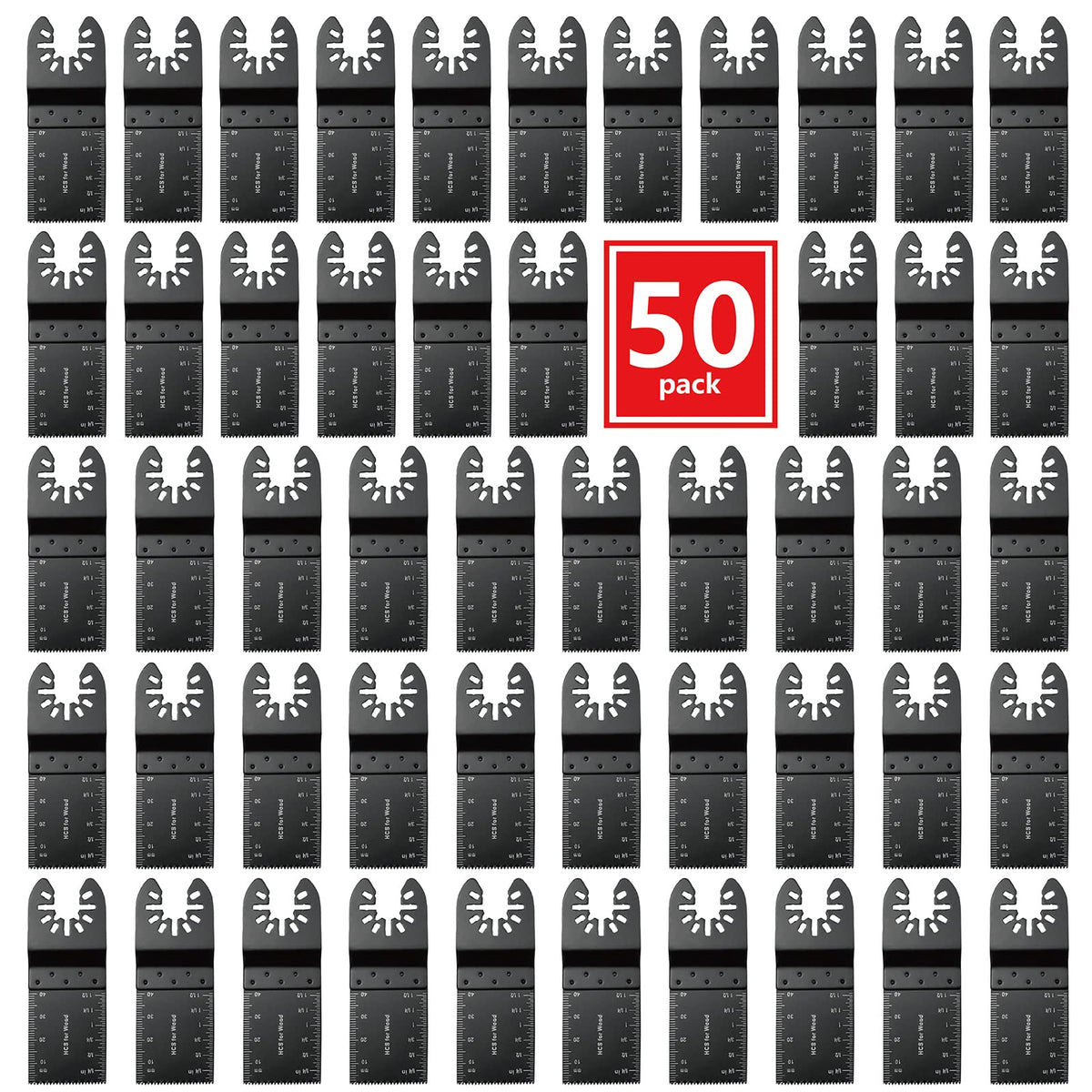 TrivdPro 50Pcs kit cover enables quick blade swaps for faster jobs.
