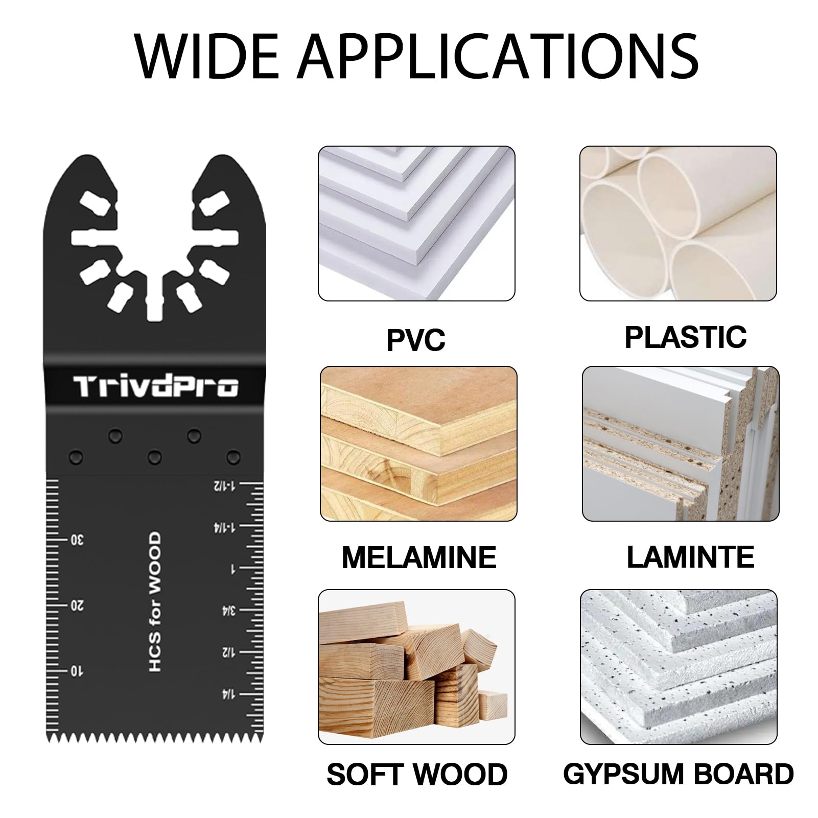 TrivdPro durable blades crafted from high carbon and stainless steel for longevity.