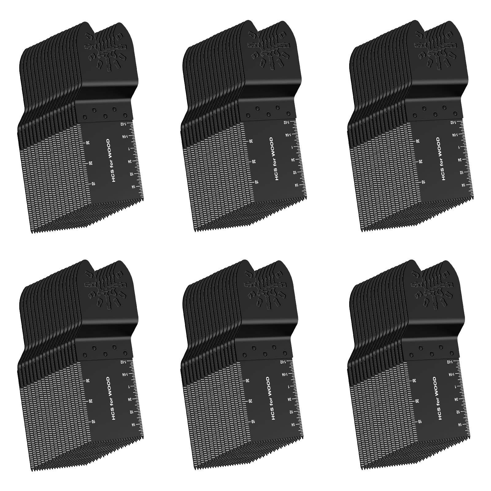 TrivdPro blades feature inch and millimeter markers for quick, accurate cuts.