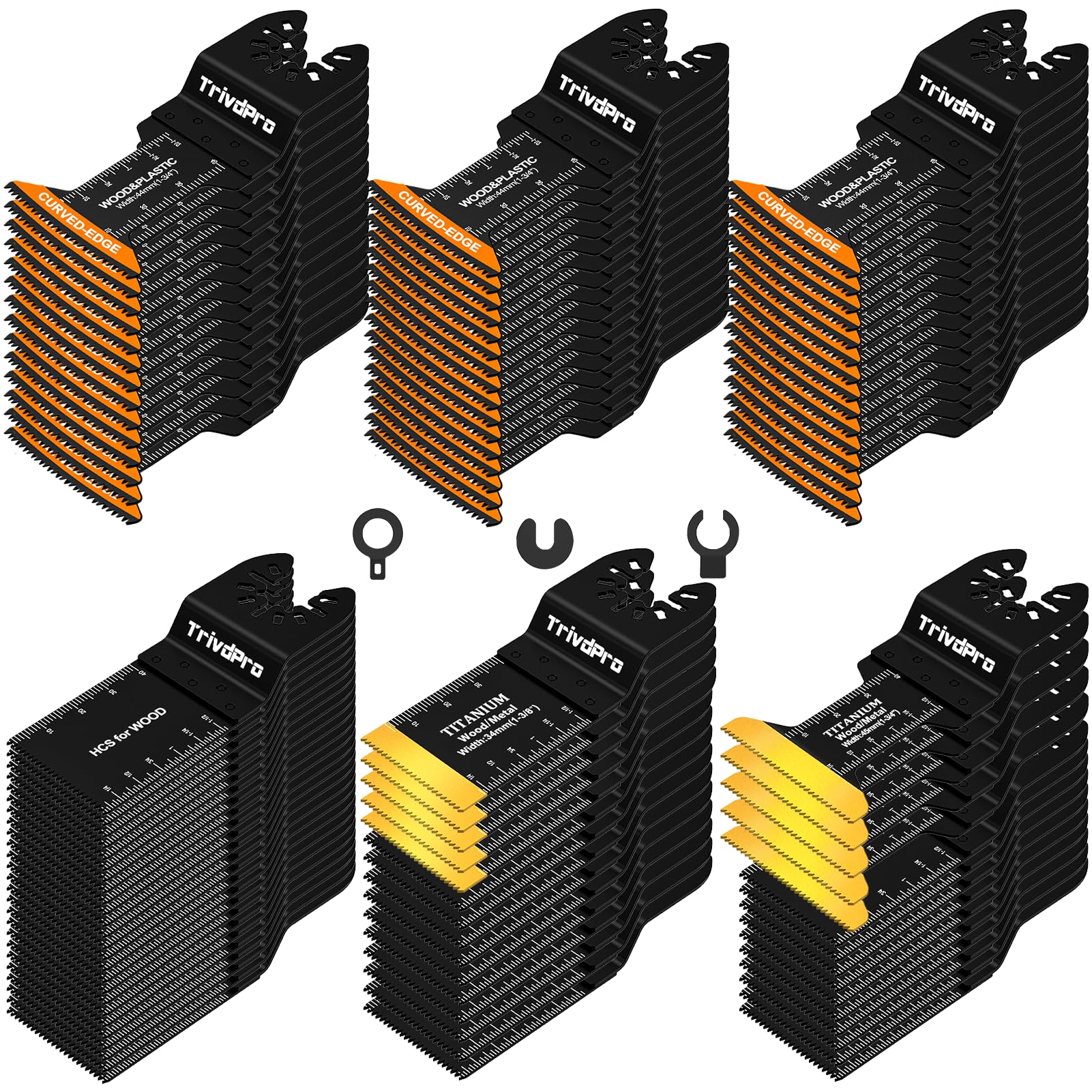 TrivdPro multitool blades kit contents for versatile projects