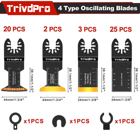 TrivdPro titanium blades for precise cuts in two common lengths.