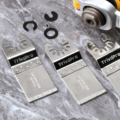 TrivdPro universal adapters fit most oscillating tools for quick tool upgrades.
