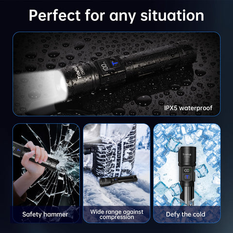 Gift-ready TrixHub flashlight suitable for dads, hikers, and adventurers