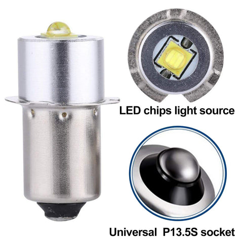 Polarity detail: negative-ring, positive-tip orientation on TRLIFE bulb.