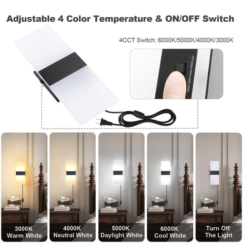 TRLIFE wall sconce side view highlighting slim profile for hallways