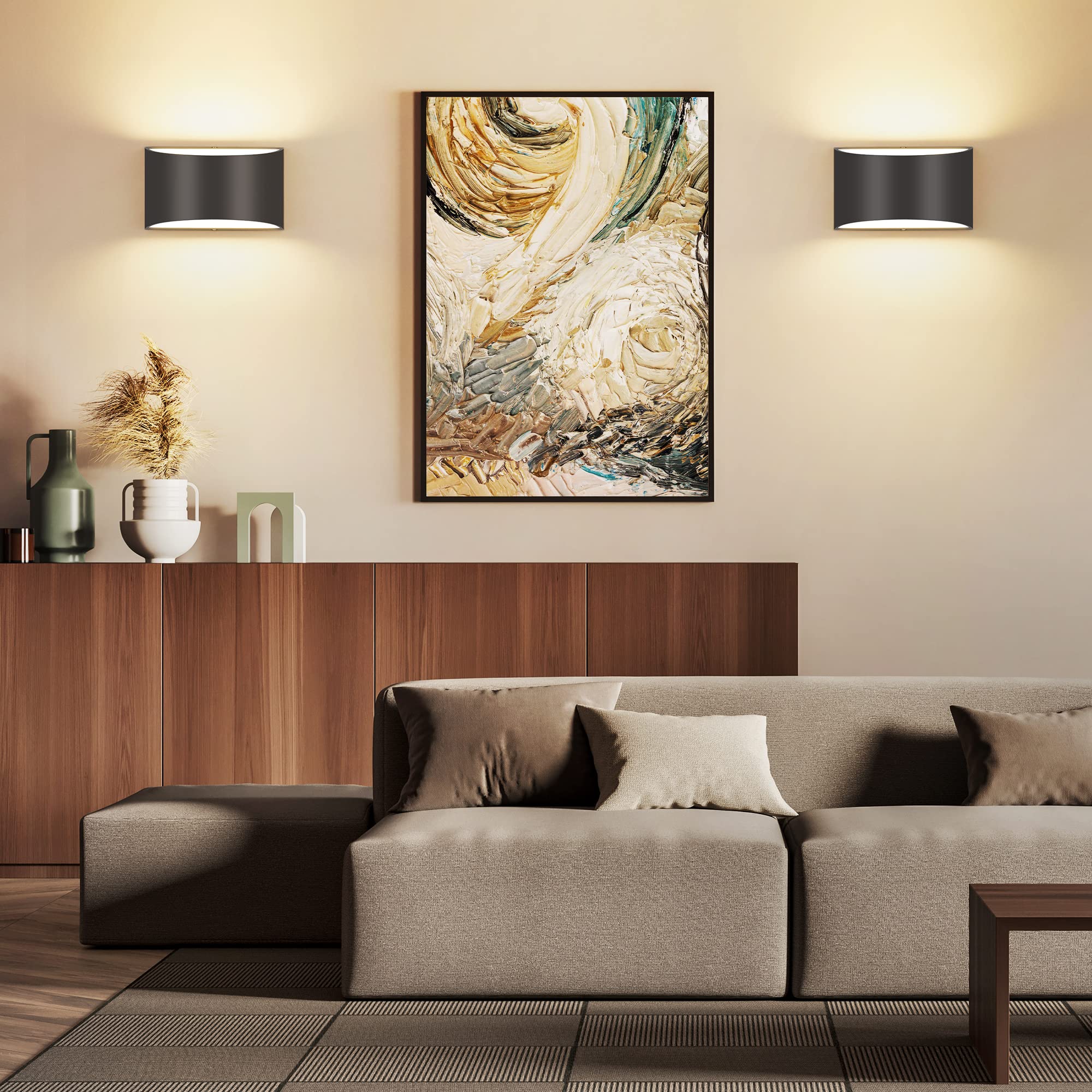 TRLIFE frosted-top wall sconce glow for comfortable ambience
