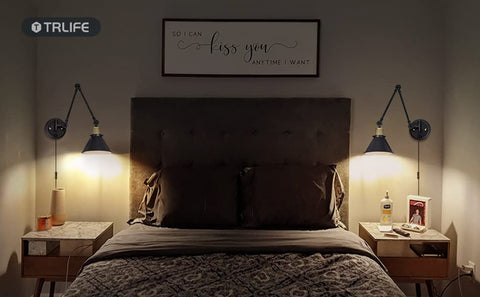 TRLIFE pack of two plug-in sconces adds balanced room lighting