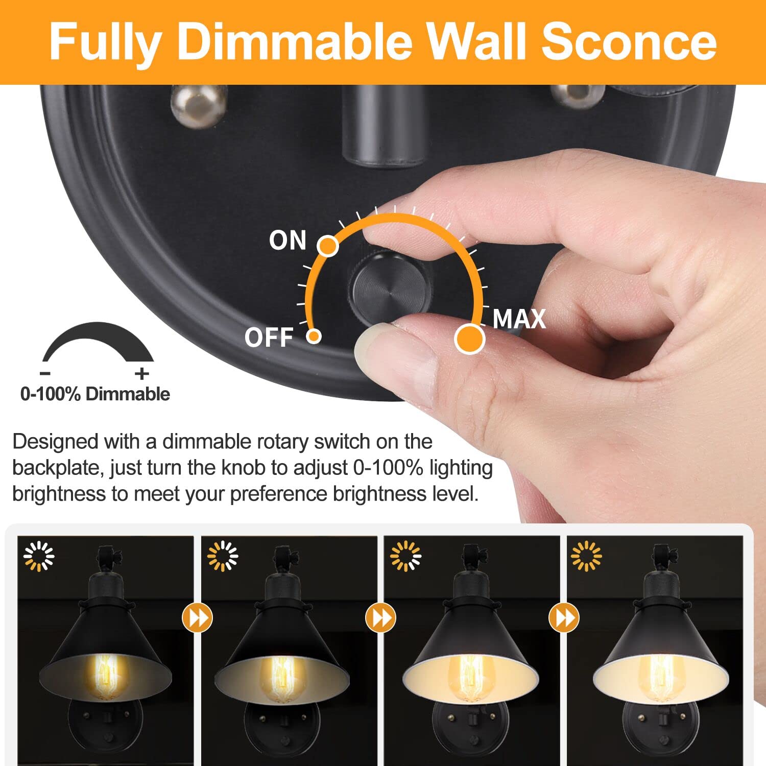 TRLIFE Swing arm wall light offers 180 degree reach for flexible illumination.