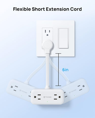 TROND compact outlet extender ideal for travel and bags