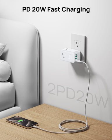 TROND cruise-ship-approved-outlet with no surge protection.