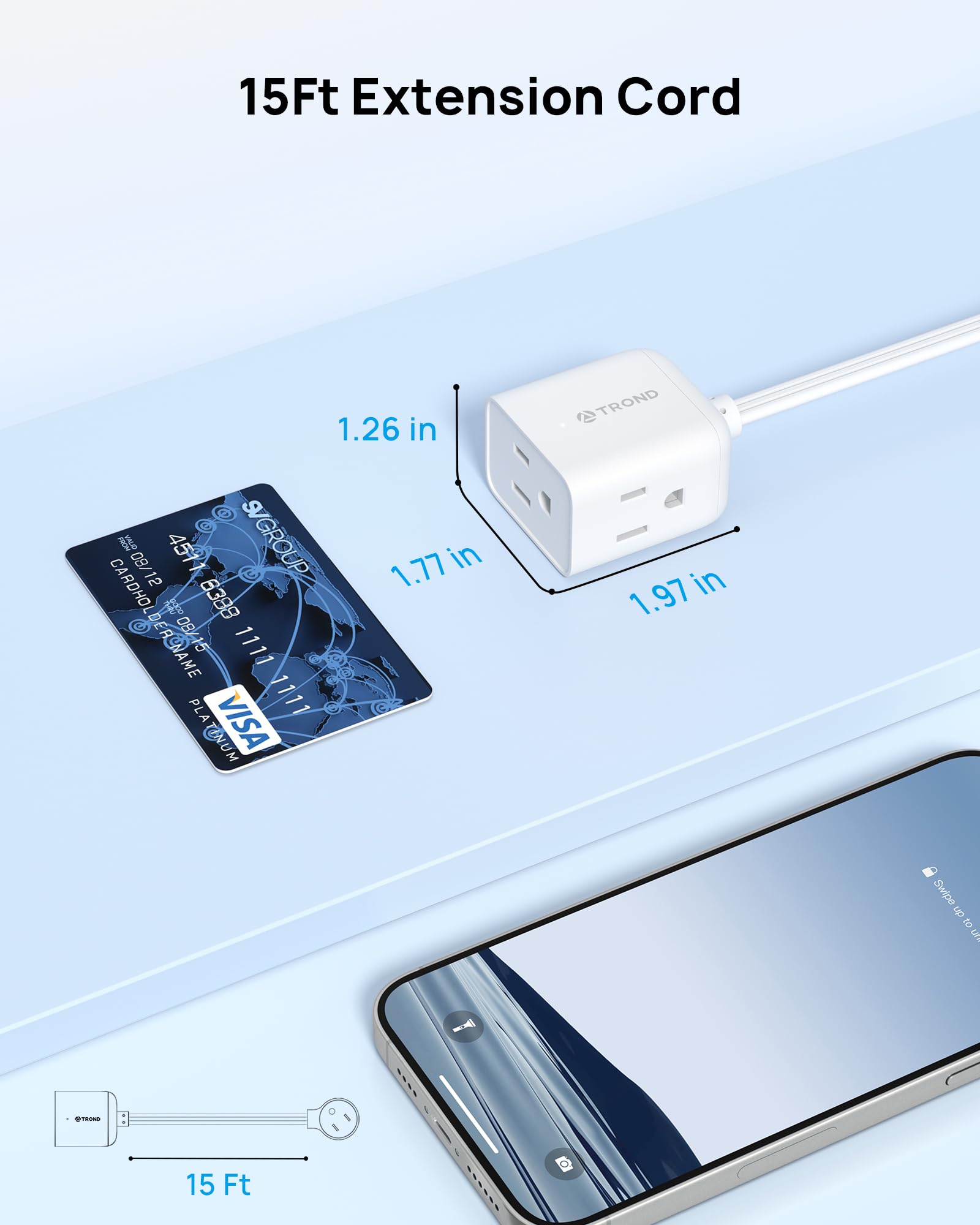 TROND 13A rating supports common indoor appliances like lamps and laptops.