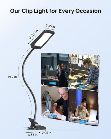 TROND LED desk lamp CRI 85 delivers vibrant colors with minimal glare.