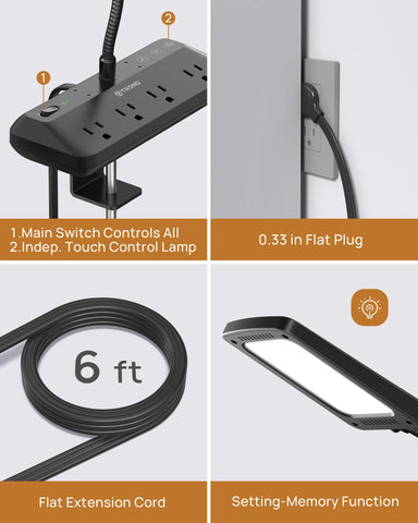 TROND touch dimmable control with color temperature options