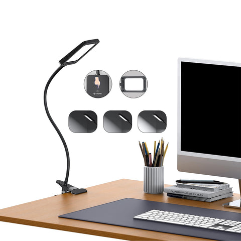 TROND LED desk lamp with clamp provides versatile lighting for precise projects.