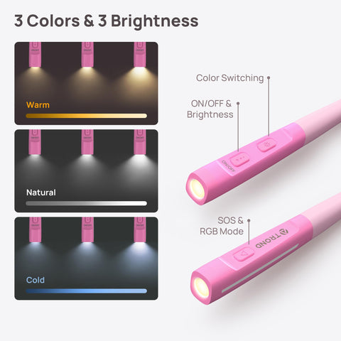 TROND LED Neck Reading Light with flexible gooseneck allows precise light positioning