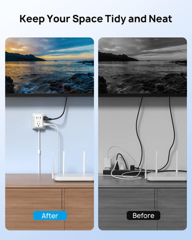 TROND cord-management clips keeping cables neat and safe