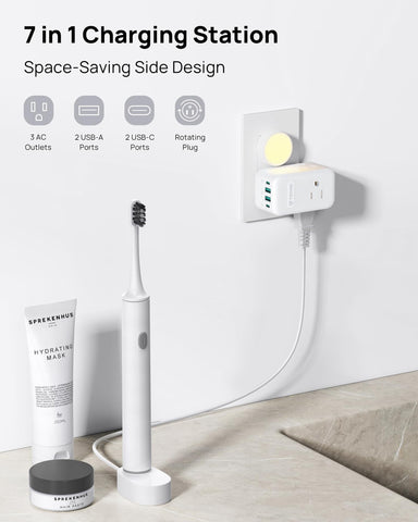 TROND dual PD USB-C ports enable fast charging for phones and tablets