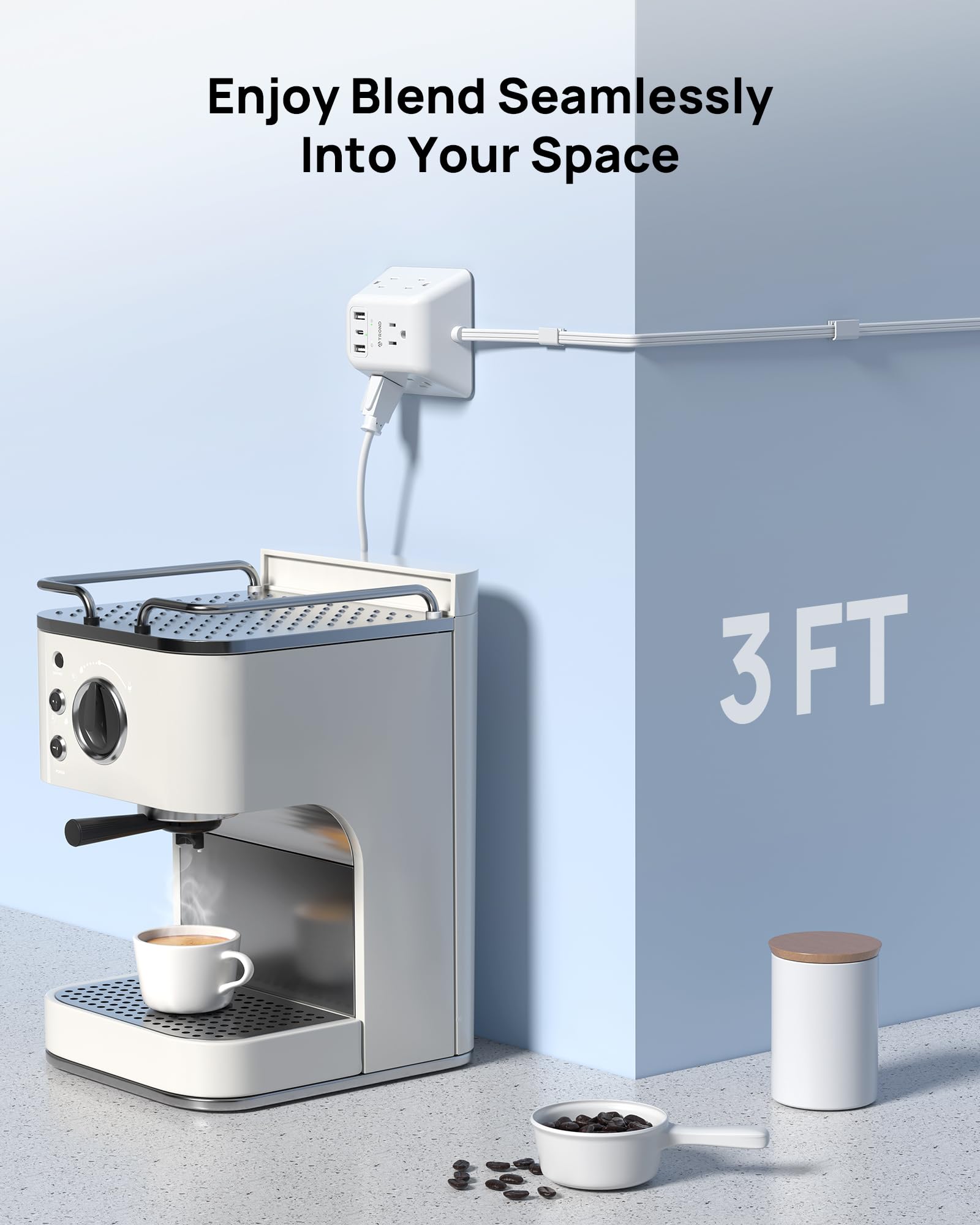 TROND flame-retardant PC+ABS housing for durability and safety